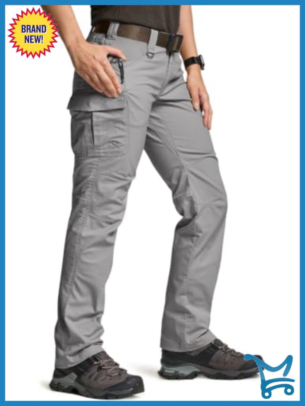Flex Stretch Tactical Pants Water Resistant Ripstop Cargo Work Outdoor Hiking